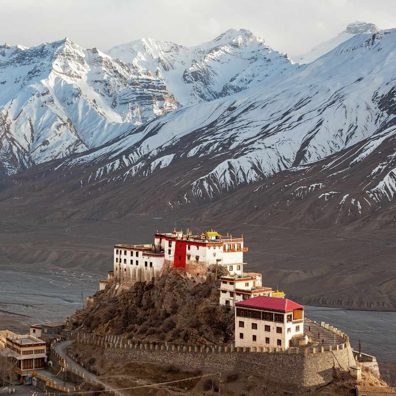 Spiti Valley in the indian mountains