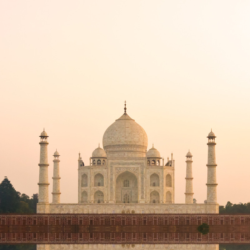 Taj Mahal at dusk