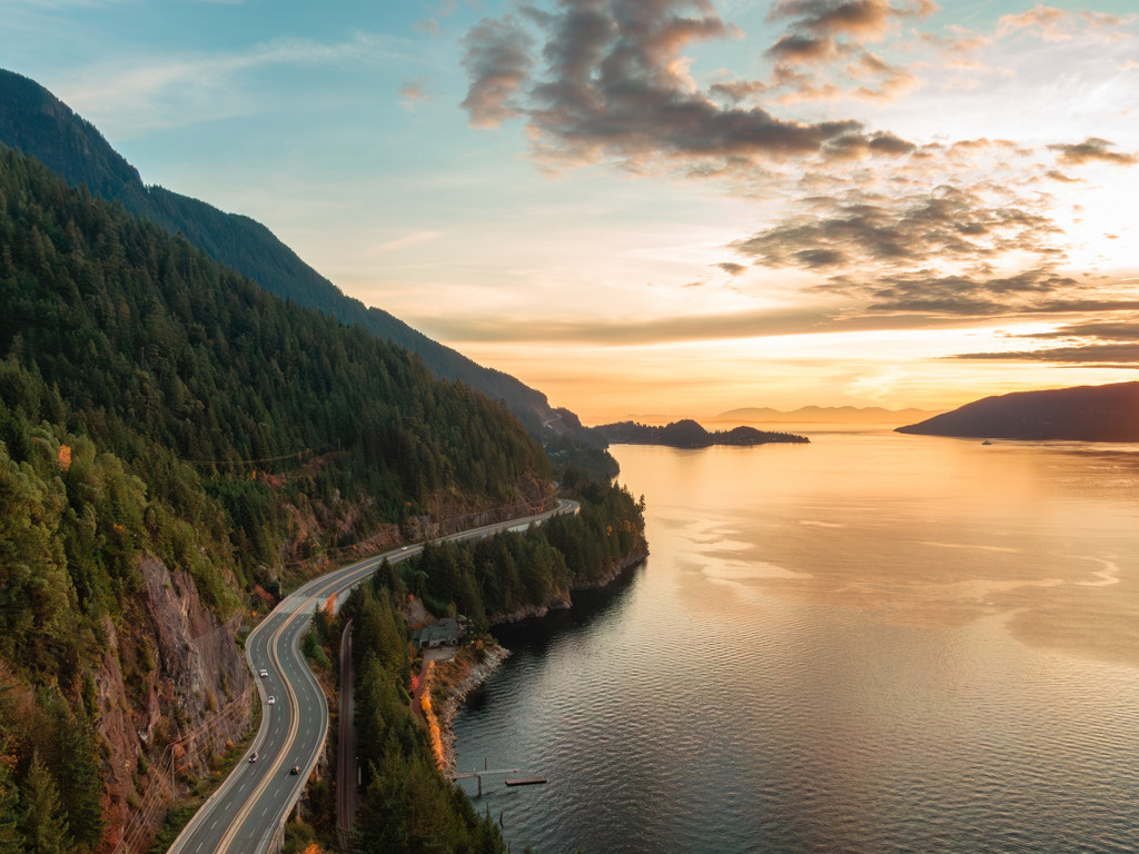 Sea to SKy Highway at sunset_Website_Explore