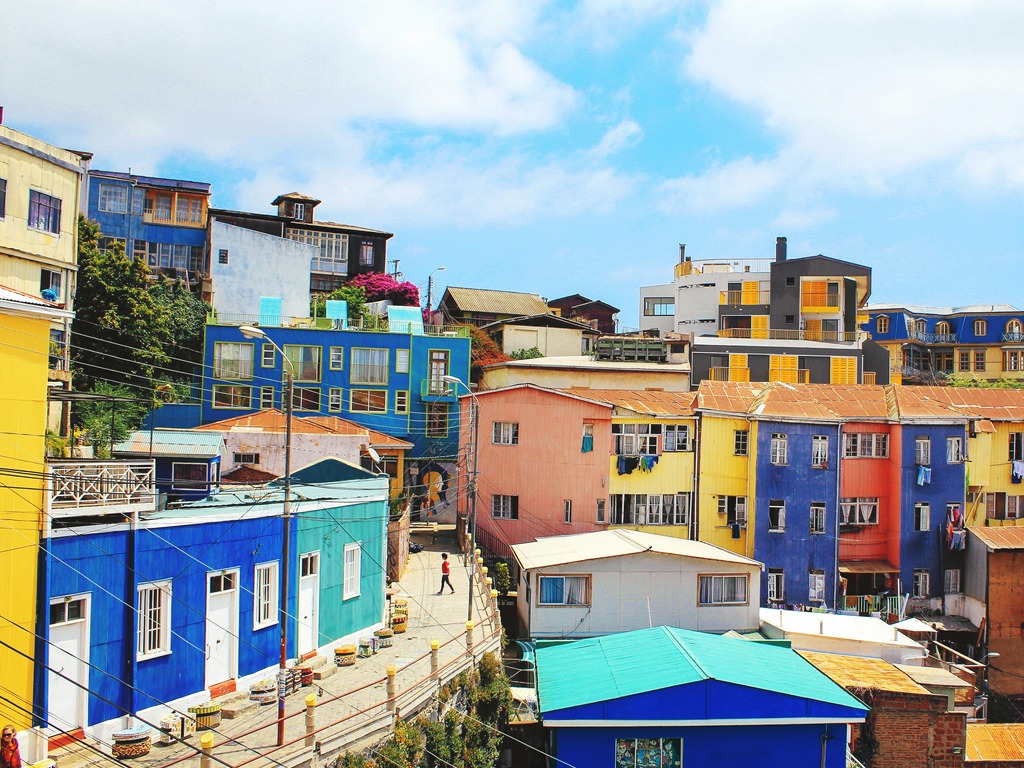 Gekleurde huisjes in Valparaiso, Chili - reizen met Explore