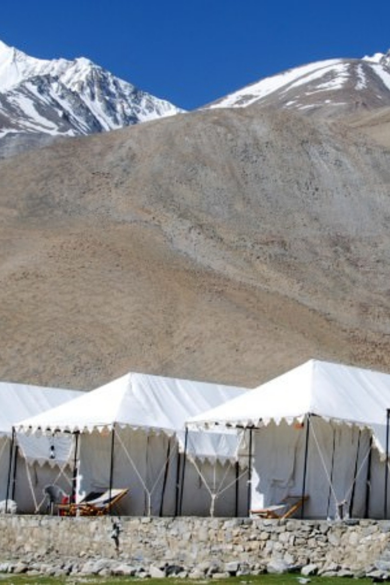 Tenten aan het Pangong meer in Ladakh, India - reizen met Explore
