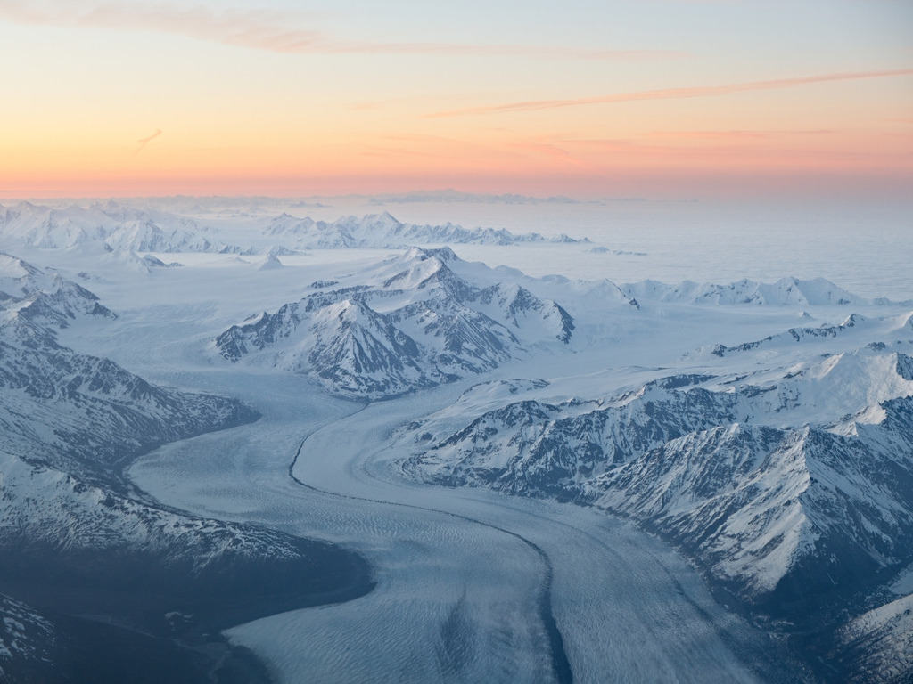 Palmer view of Knik Glacier in Alaska