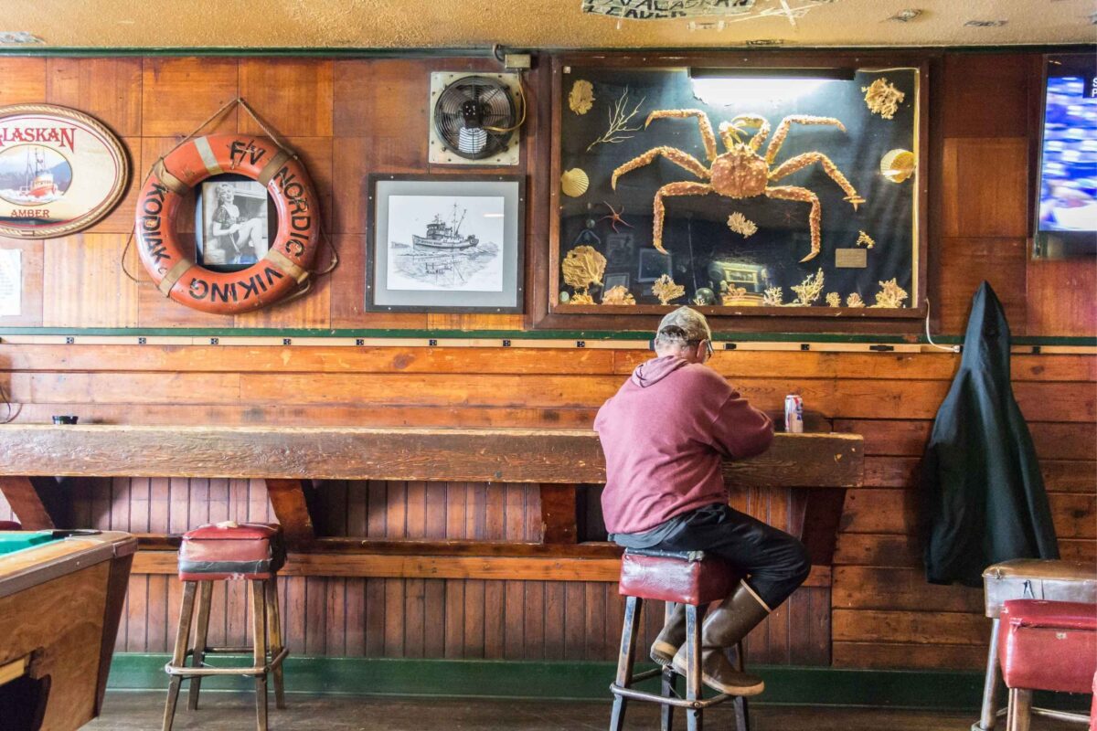 Authentieke bar in Kodiak in Alaska