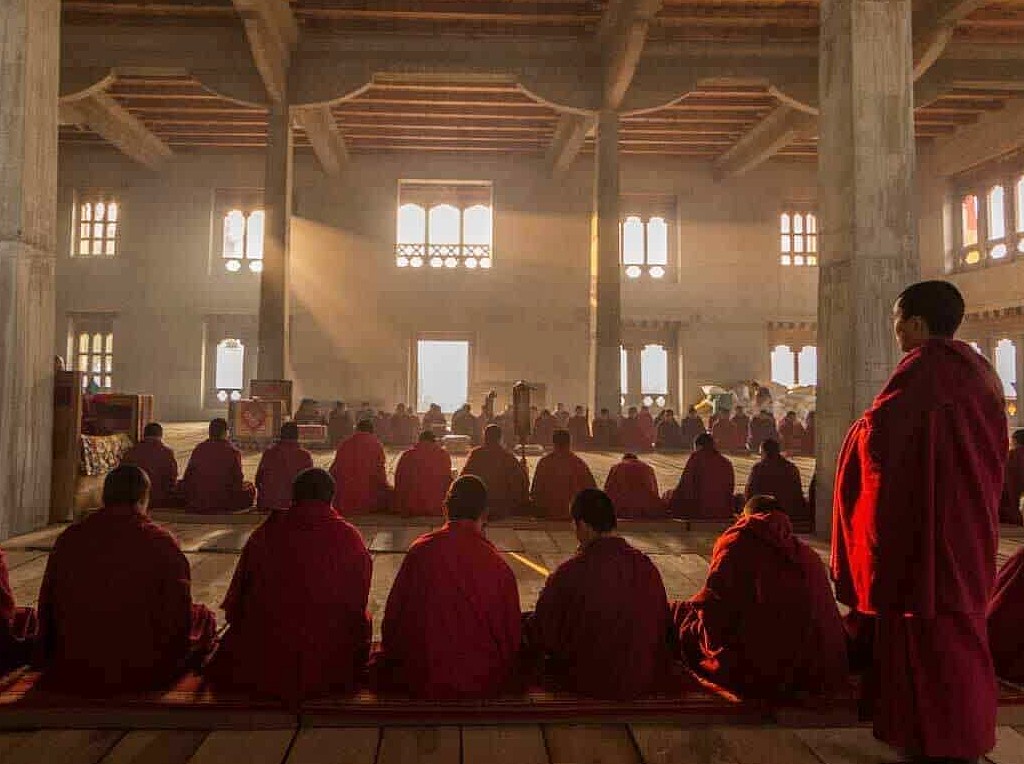 De Shedra in Gangtey nabij Gangtey Lodge (Bhutan)